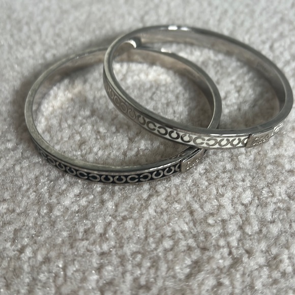Coach Jewelry - Coach Silver Bangles Set